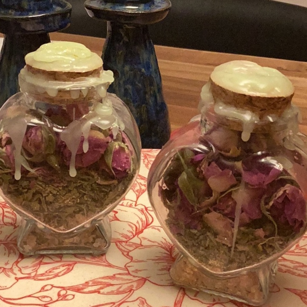 Spell jar Love intention witch jar handmade โค๏ธ๐นโจ๐ฟ๐โค๏ธ๐๐๐๐๐๐ฎ๐๐๐๐ธ - Picture 14 of 16